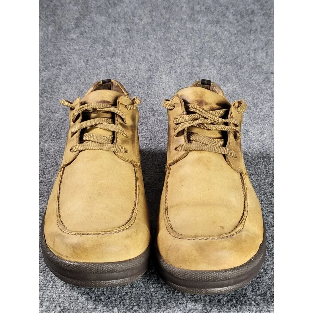 SAS‎ Move On Mens 12.5 S Camel Brown Leather Lace Up Walking Comfort Shoes Work